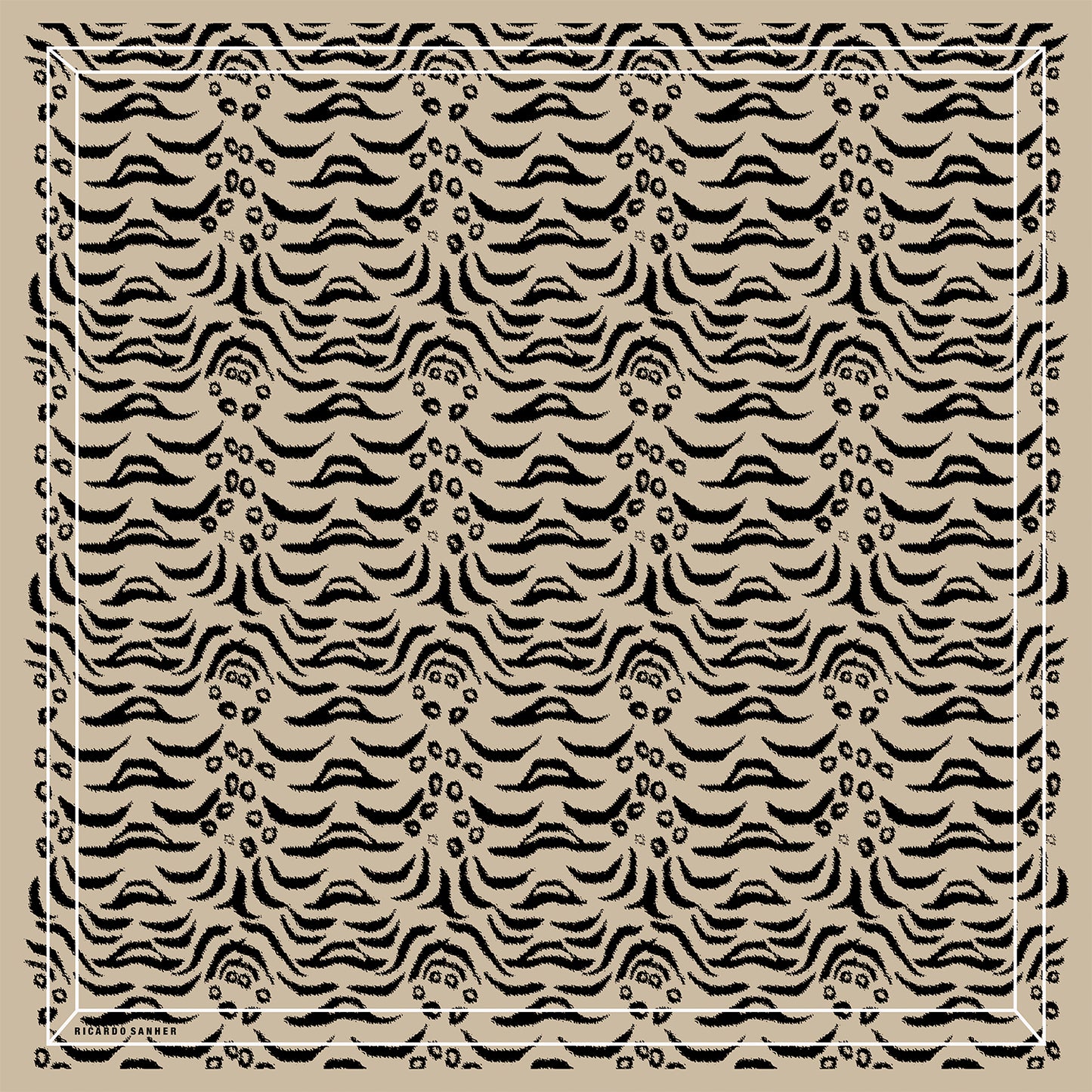 Foulard en Soie Imprimé Tashi