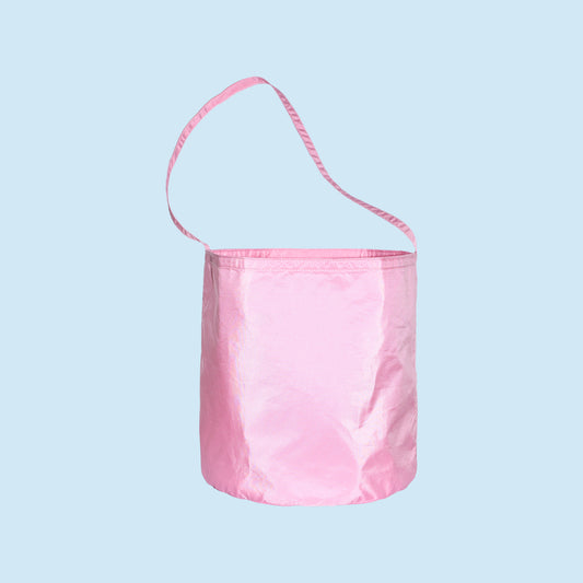 Sac Seau En Taffetas De Soie Rose